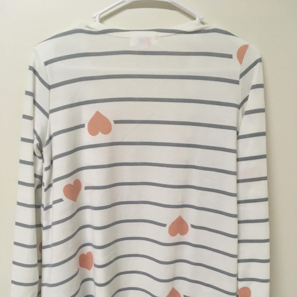 Lularoe Happy Hearts super soft Caroline Cardigan